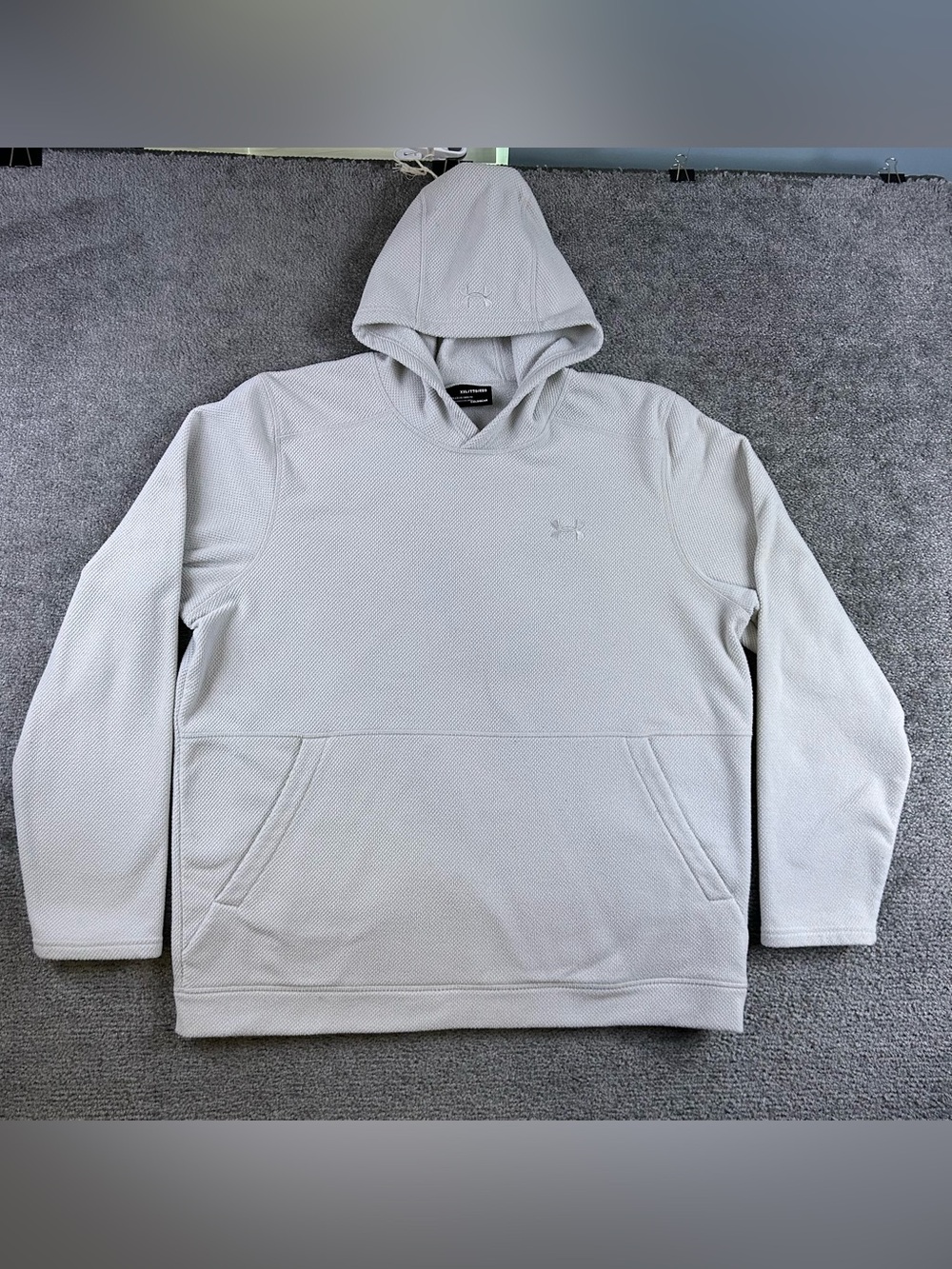 Under Armour Hoodie Men's 2XL Waffle Knit Thermal Textured  Sweatshirt Blanket